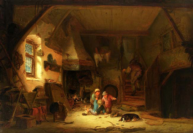 Interior with Children 